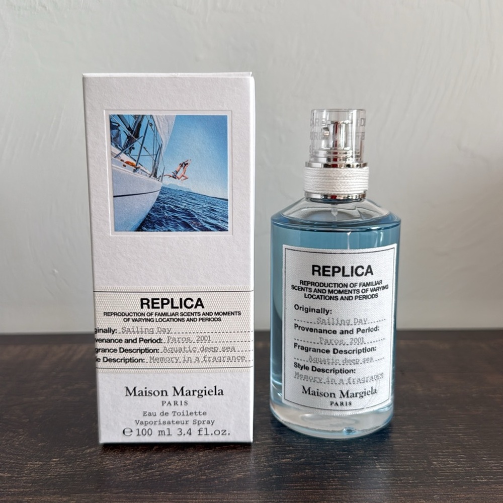 Maison Margiela 
REPLICA’ Sailing Day Eau de Toilette with Aquatic Accord & Iris